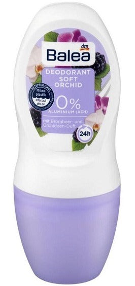 Balea Soft Orchid Women's Roll-On Deodorant, 50 mL
