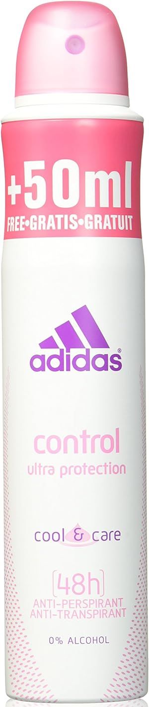Adidas Control Cool & Care Women's Deodorant Spray, 150 mL + 50 mL