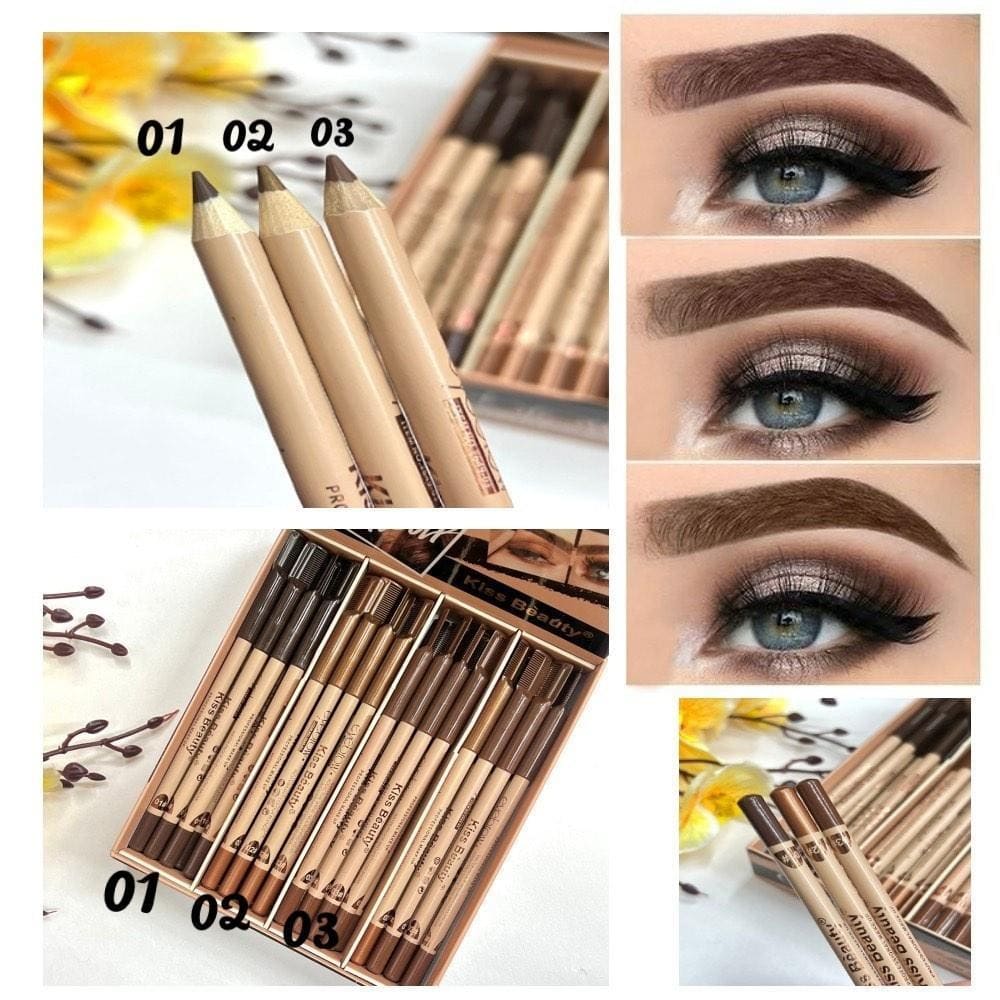 Kiss Beauty No. 03 Brown Eyebrow Pencil - Image 4