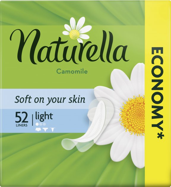 Naturella Camomile Light Multiform Panty Liners, 52 pcs