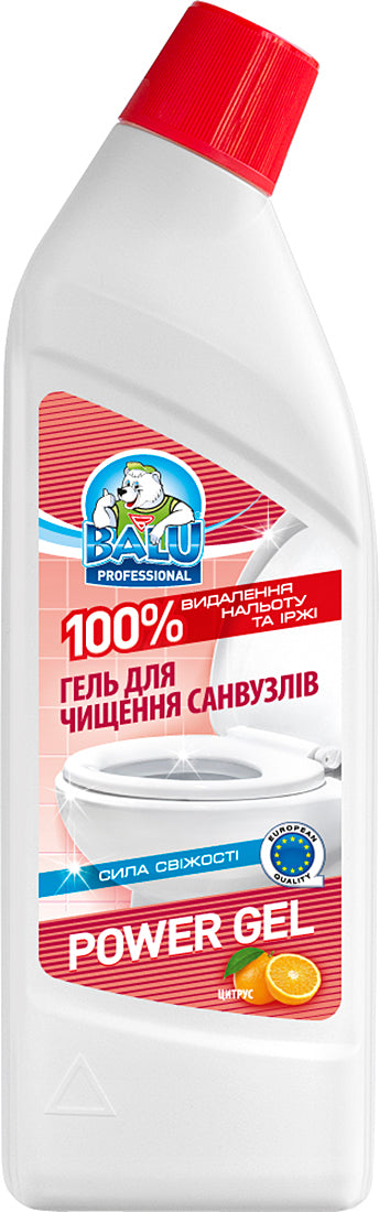 Balu Power Gel Citrus Bathroom Cleaner, 1 L
