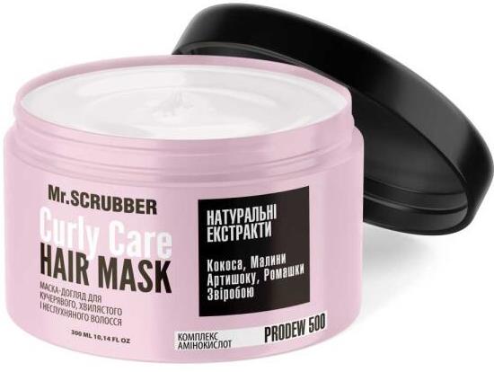 Mr. Scrubber Curly Care Mask for Curly & Unruly Hair, 300 mL