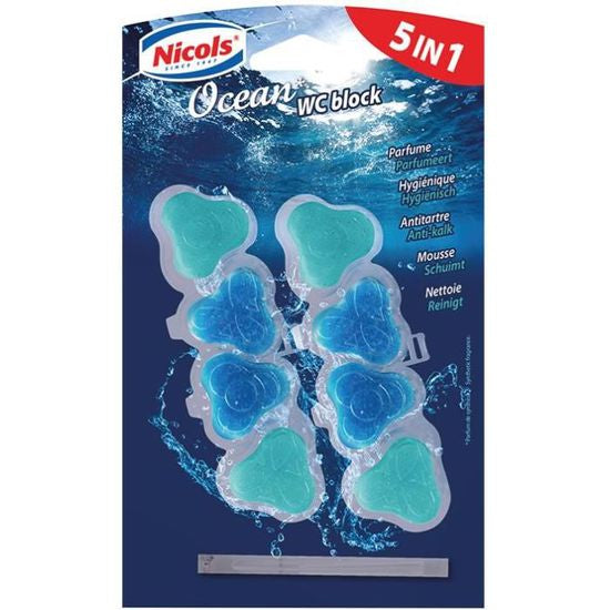 Nicols Ocean Toilet Rim Block, 2 pcs