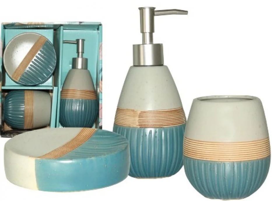 S&T Luxury 887-07-01 Bathroom Accessory Set, 3 pcs