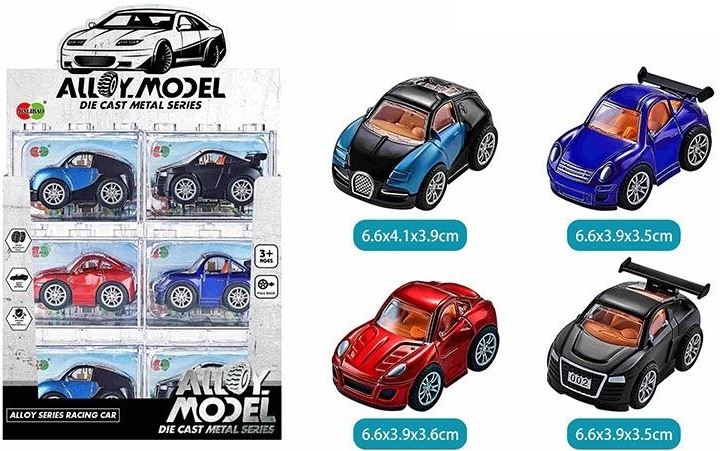 Alloy Model 836 H-023 Die-Cast Pull-Back Car, Metal-Plastic (Price per 1 pc)