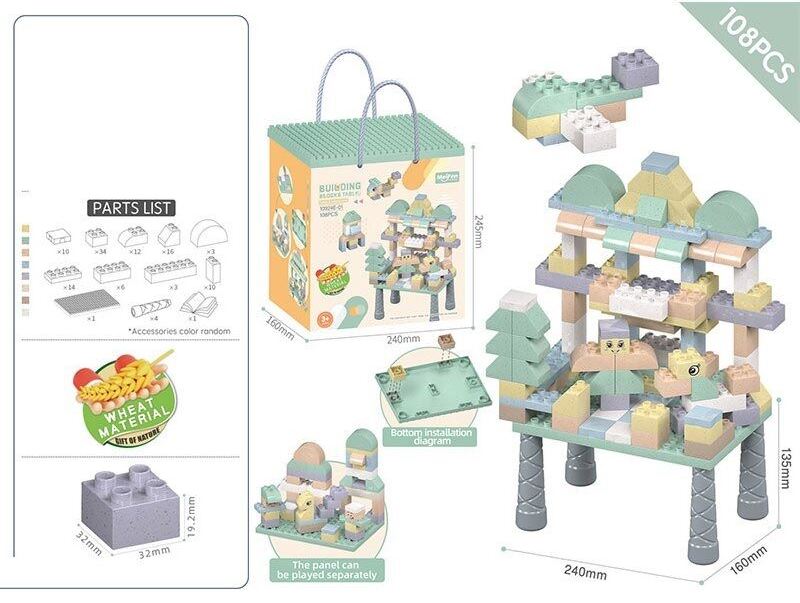 Mei Fen E-01 Building Blocks Table 10924, 108 pcs