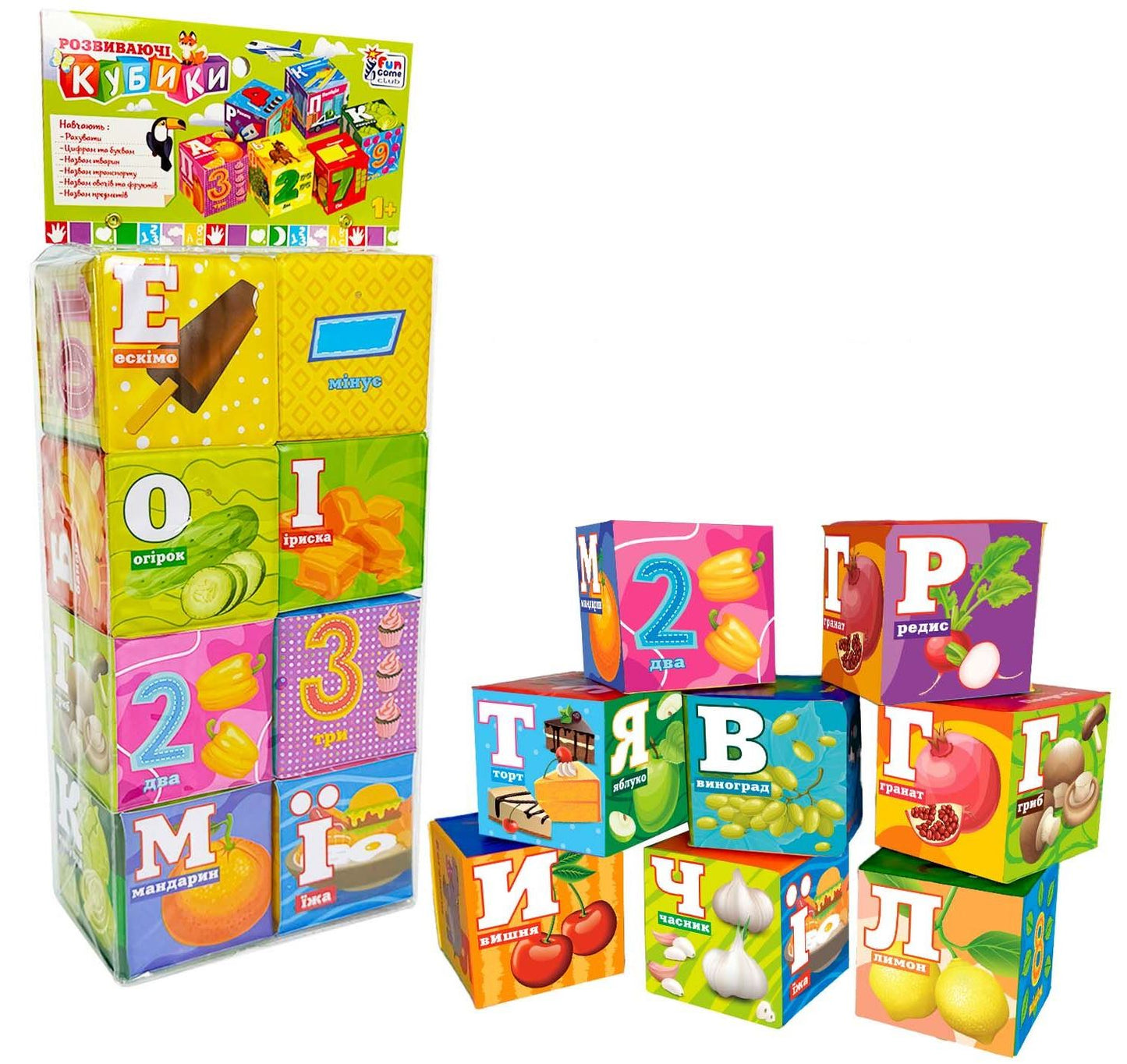 4 Fun Game Club Soft Blocks 10950, 8 pcs