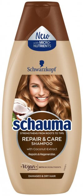 Schauma Coconut Extract Repair & Care Shampoo, 400 mL
