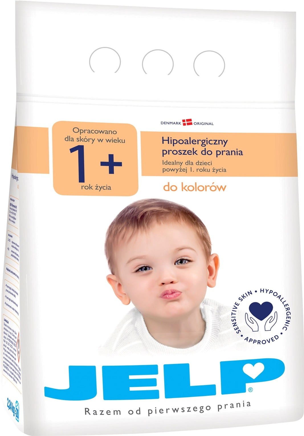JELP 1+ Hypoallergenic Color Laundry Detergent Powder, 28 Loads, 2.24 kg