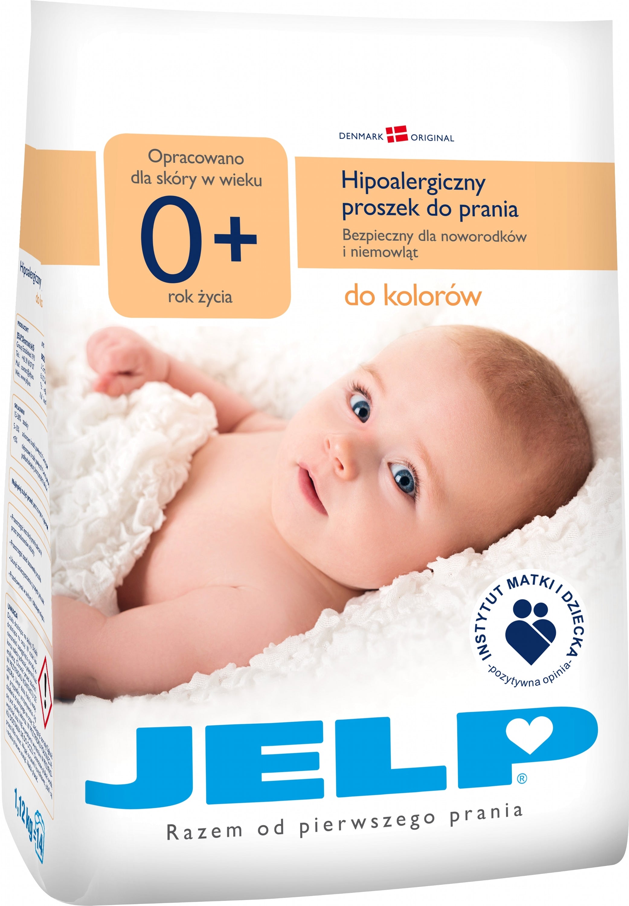 JELP 0+ Hypoallergenic Color Laundry Detergent Powder, 14 Loads, 1.12 kg