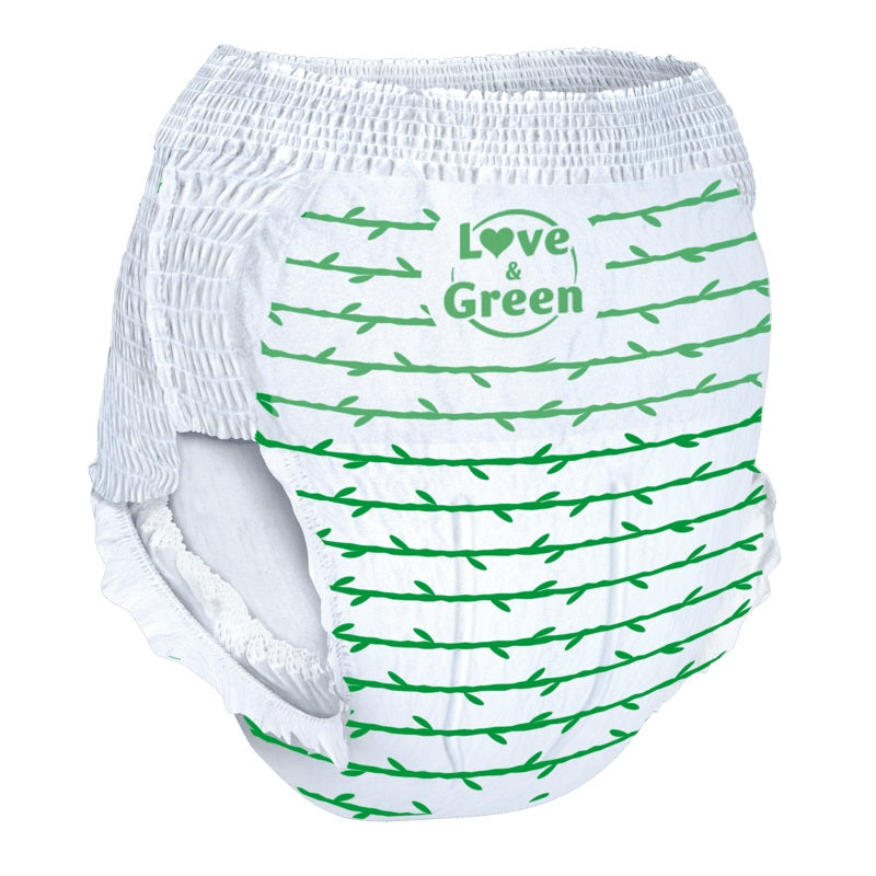 Love & Green Baby Pull-Up Diaper Pants for Ages 4-7, 17-30 kg, 15 pcs - Image 2