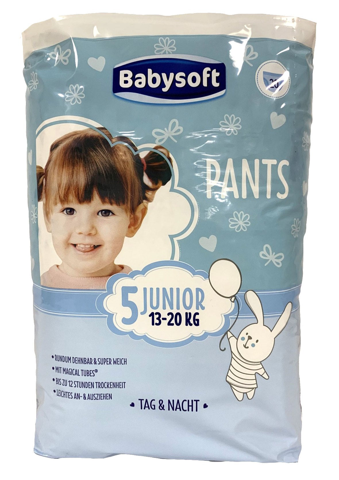 Babysoft 5 Packaging Defect Baby Pull-Up Diaper Pants, 20 pcs, 13-20 kg