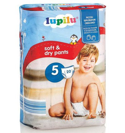 Lupilu Soft & Dry 5 Baby Pull-Up Diaper Pants, 20 pcs, 13-20 kg