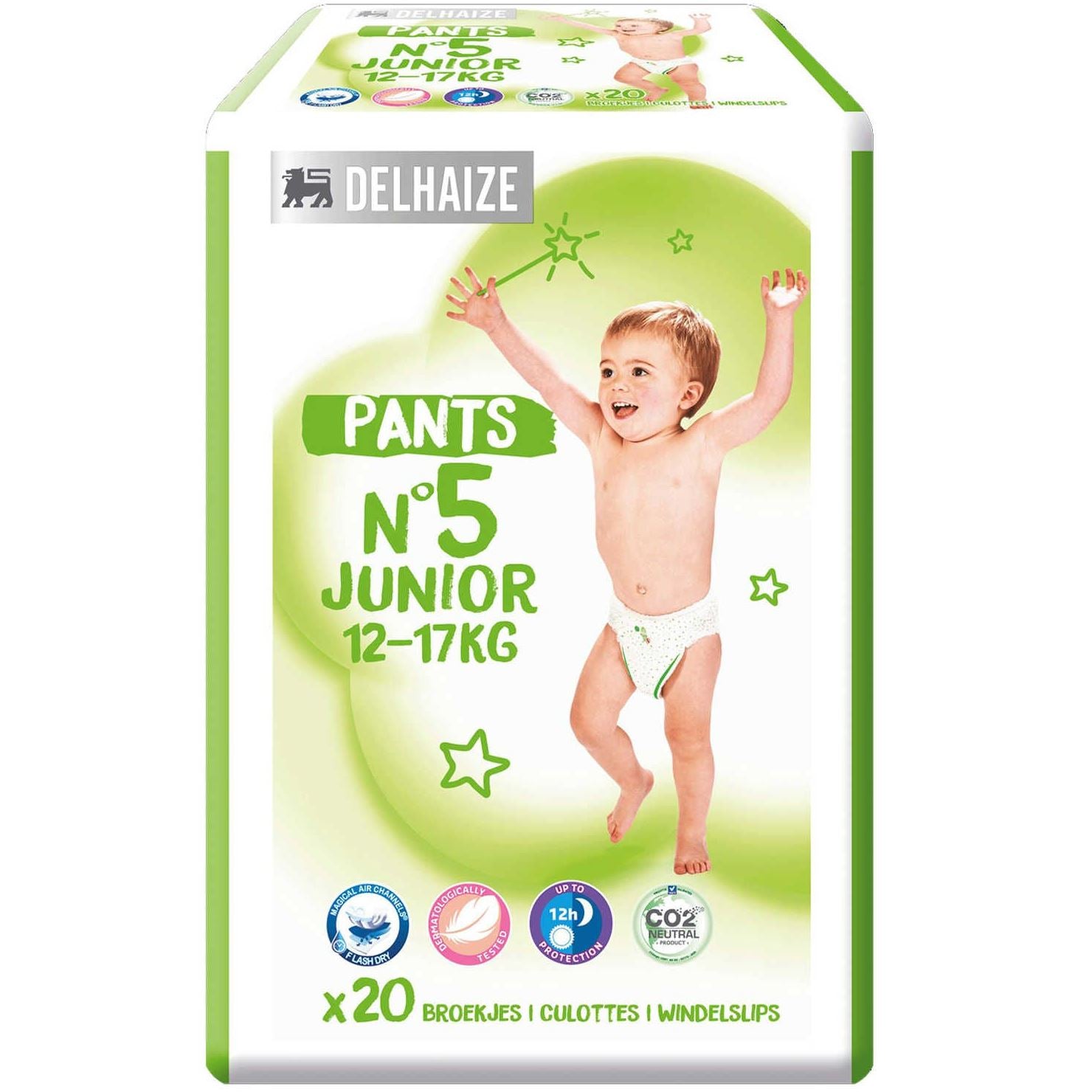 Delhaize 5 Baby Pull-Up Diaper Pants, 20 pcs, 12-17 kg