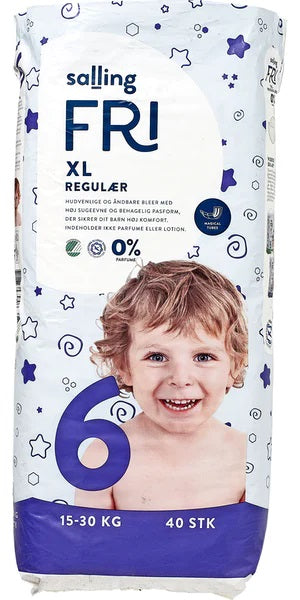Salling FRI 6 Baby Diapers, 40 pcs, 15-30 kg