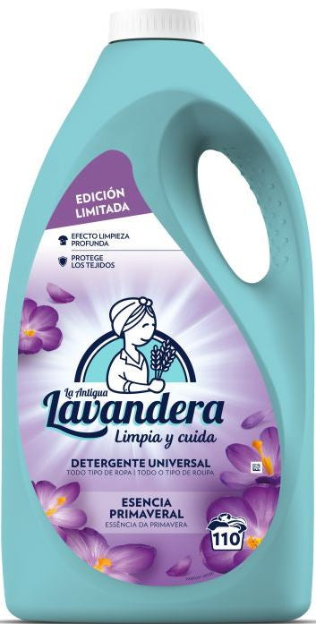 La Antigua Lavandera Spring Essence Laundry Detergent Gel, 110 Loads, 4.84 L
