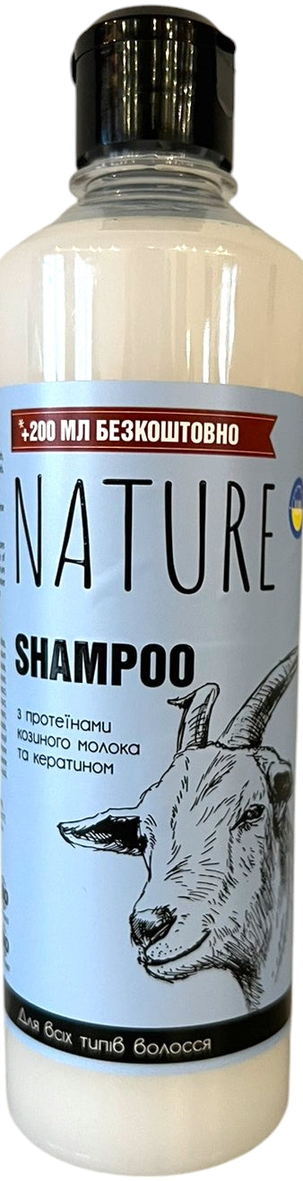 Bioton Cosmetics Nature Goat Milk Protein & Keratin Shampoo, 500 mL - Image 2
