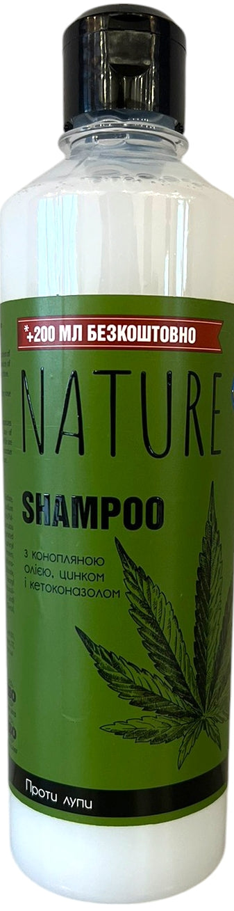 Bioton Cosmetics Nature Hemp Oil, Zinc & Ketoconazole Anti-Dandruff Shampoo, 500 mL - Image 2