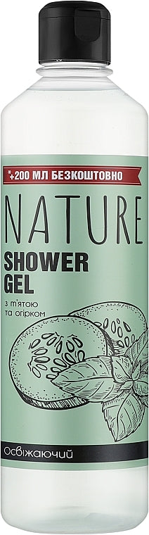 Bioton Nature Mint & Cucumber Shower Gel, 500 mL