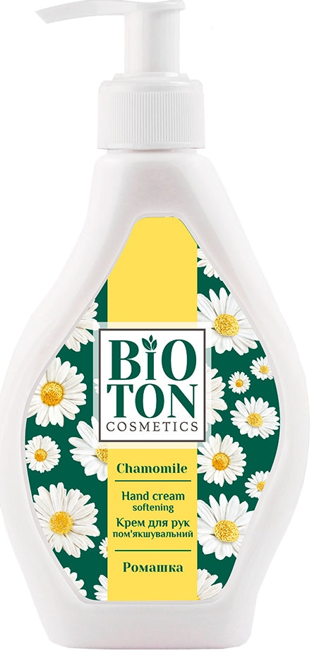Bioton Cosmetics Chamomile Hand Cream with Pump, 350 mL