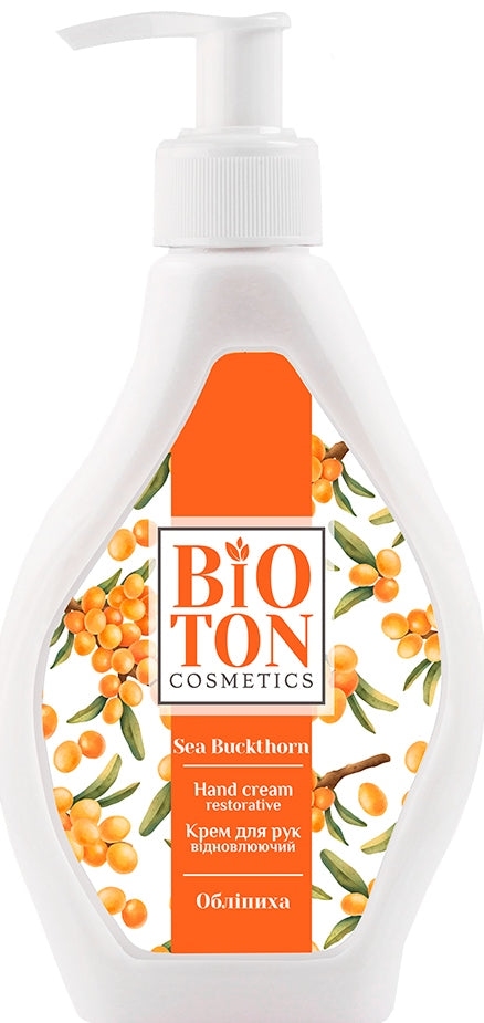 Bioton Cosmetics Sea Buckthorn Hand Cream with Pump, 350 mL