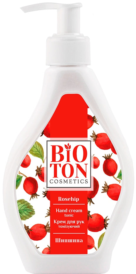 Bioton Cosmetics Rosehip Hand Cream with Pump, 350 mL