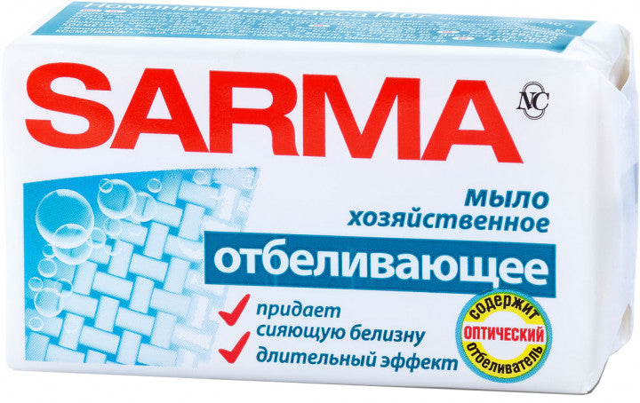 Sarma with Bleaching Effect Laundry Soap, 140 g