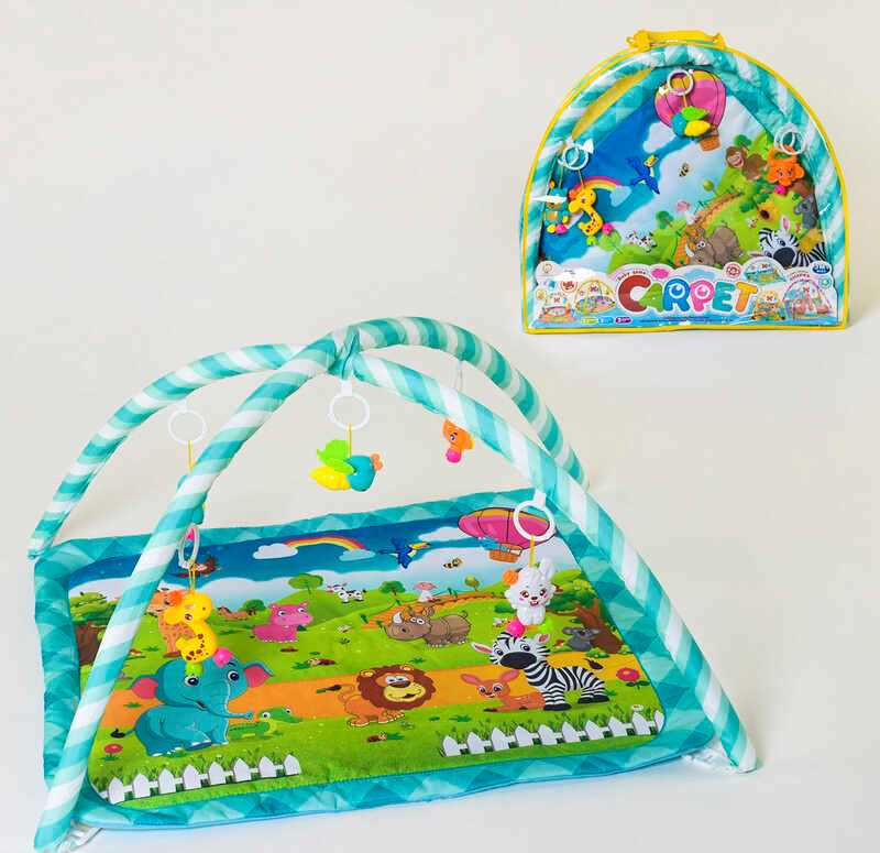 Baby 829 Play Mat with 5 Hanging Toys in Bag