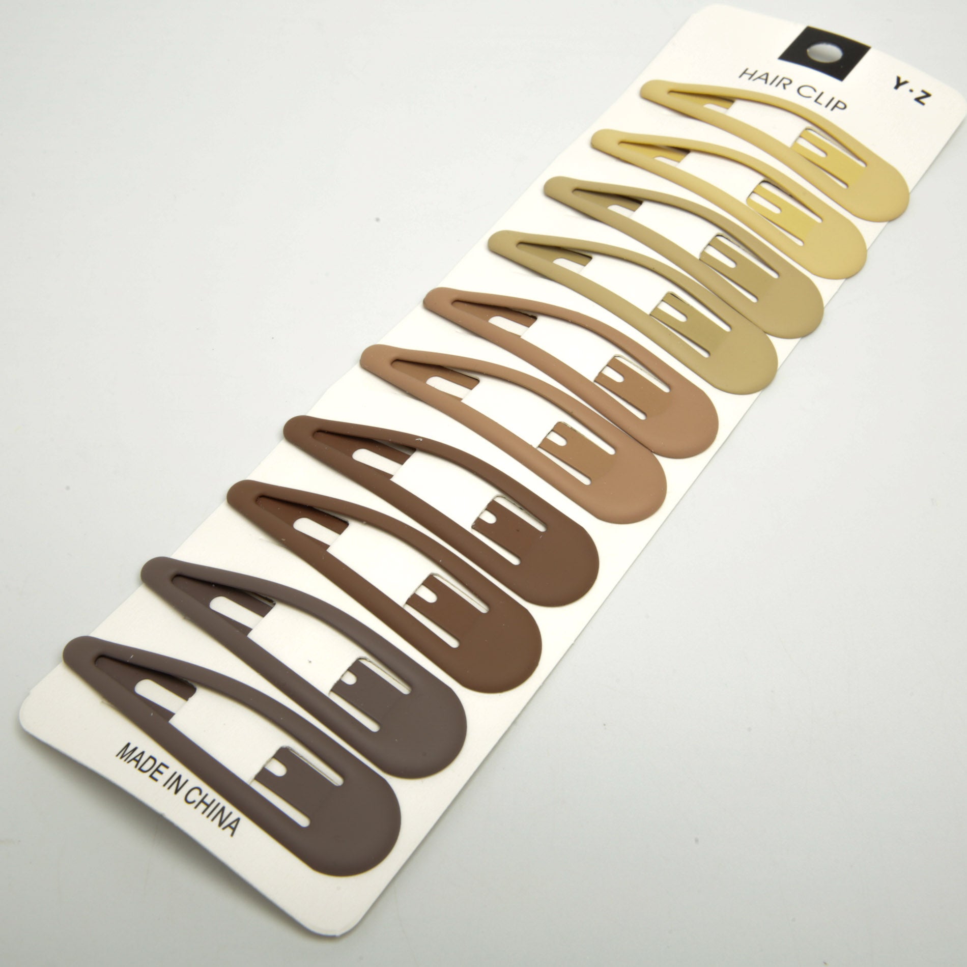 Kids' Rubber-Coated Snap Hair Clip 6-3437, 7 x 1.9 cm (Price per 1 pc)