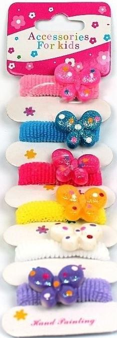 0108 Kids Butterfly Hair Ties (Price per 1 pc)