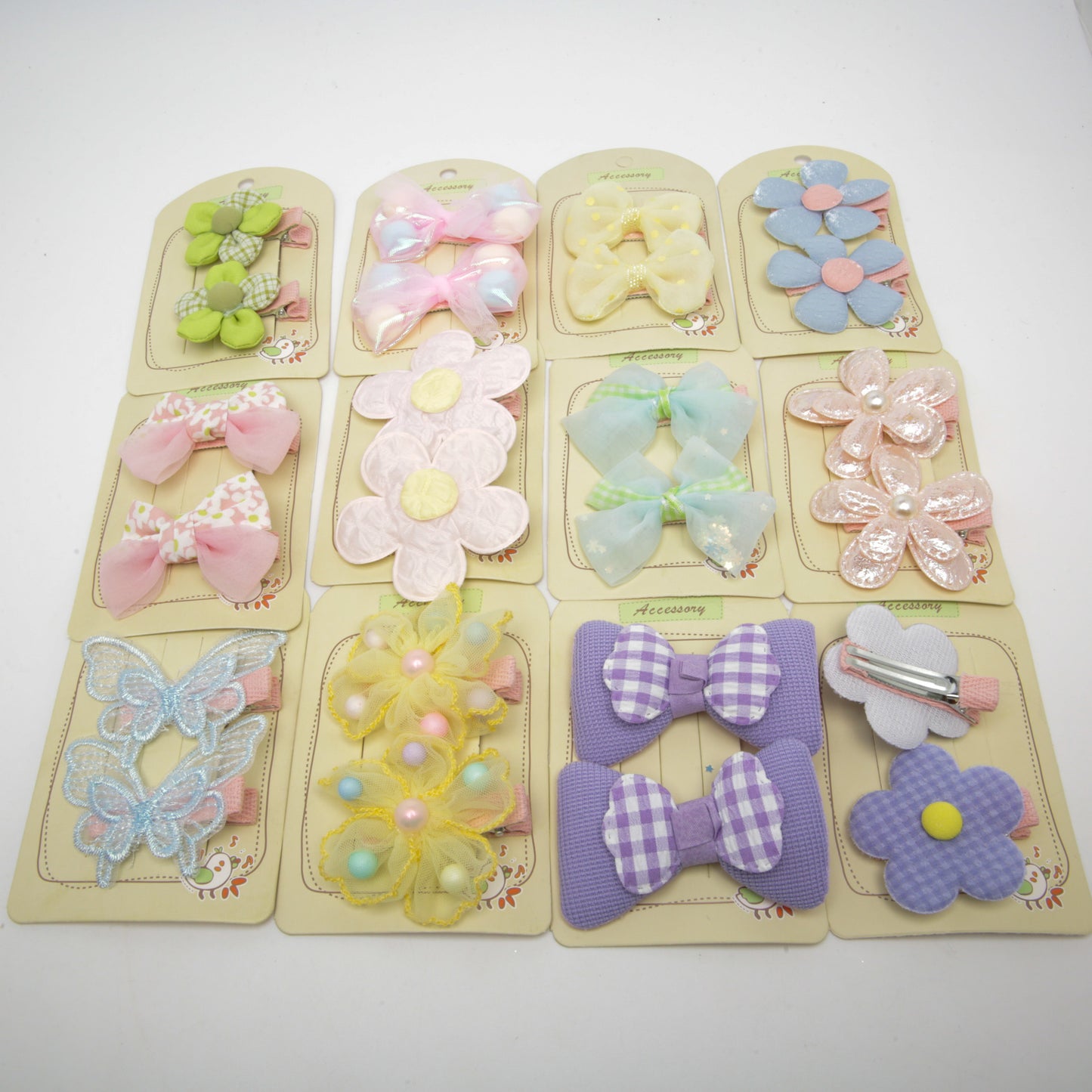 Kids' Fabric Duckbill Hair Clip 6-4579 (Price per 1 pc)
