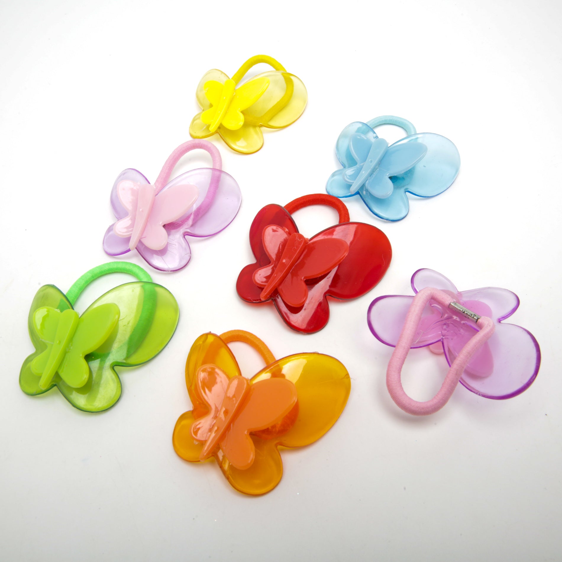 Kids' Butterfly Hair Tie 6-4585, 7 cm (Price per 1 pc)