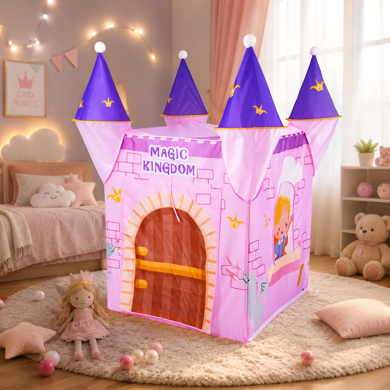 Castle Play Tent 889-242 A in Bag, 78 x 78 x 130 cm - Image 2