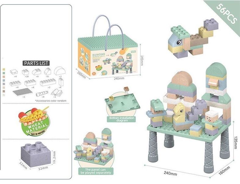 Mei Fen E-01 Building Blocks Table 10922, 56 pcs