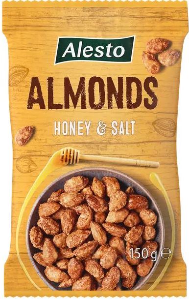 Alesto Honey & Salt Almonds, 150 g