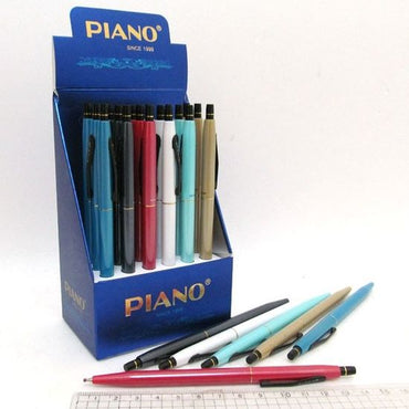 Piano PS-008 Blue Retractable Ballpoint Pen - Image 2