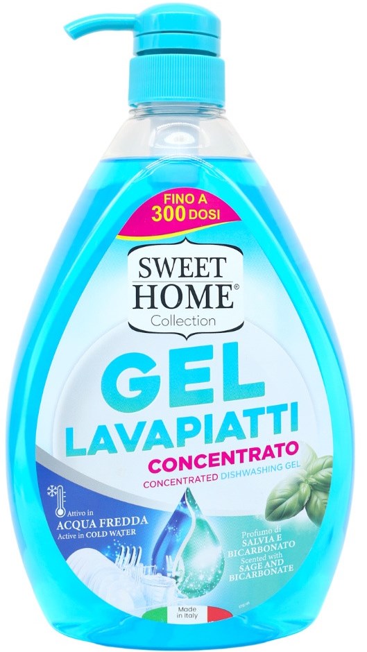 Sweet Home Sage & Bicarbonate Dish Soap with Pump, 1 L