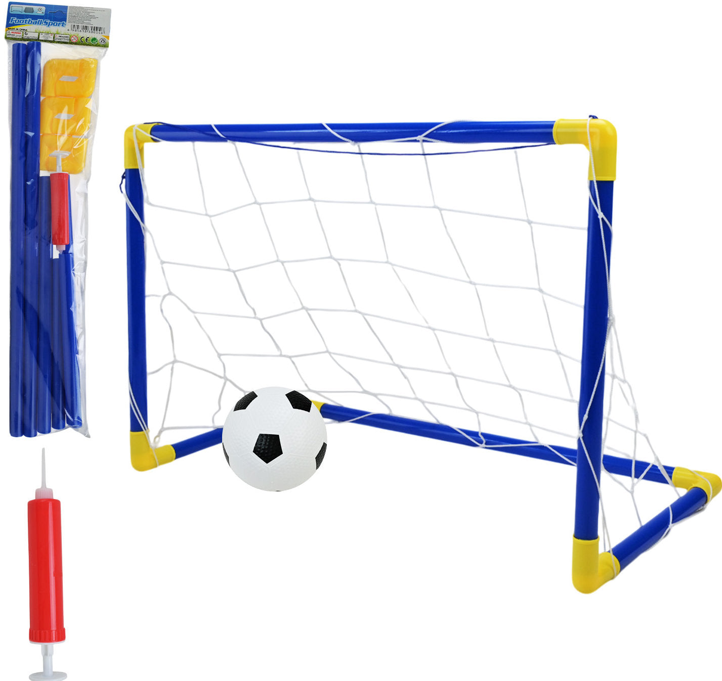 DQ-12 Kids Soccer Goal Set with Ball, 60 x 41 x 39 cm