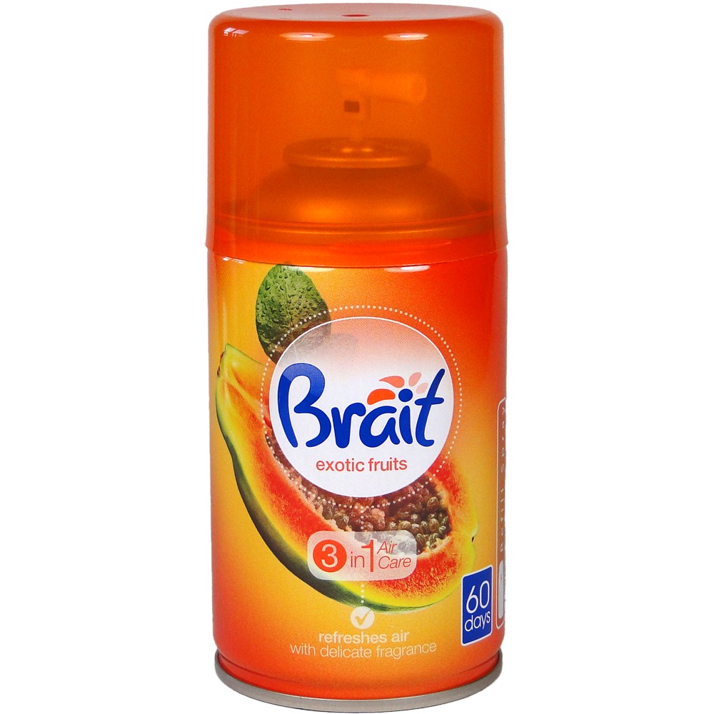Brait Exotic Fruits Automatic Air Freshener Refill, 250 mL
