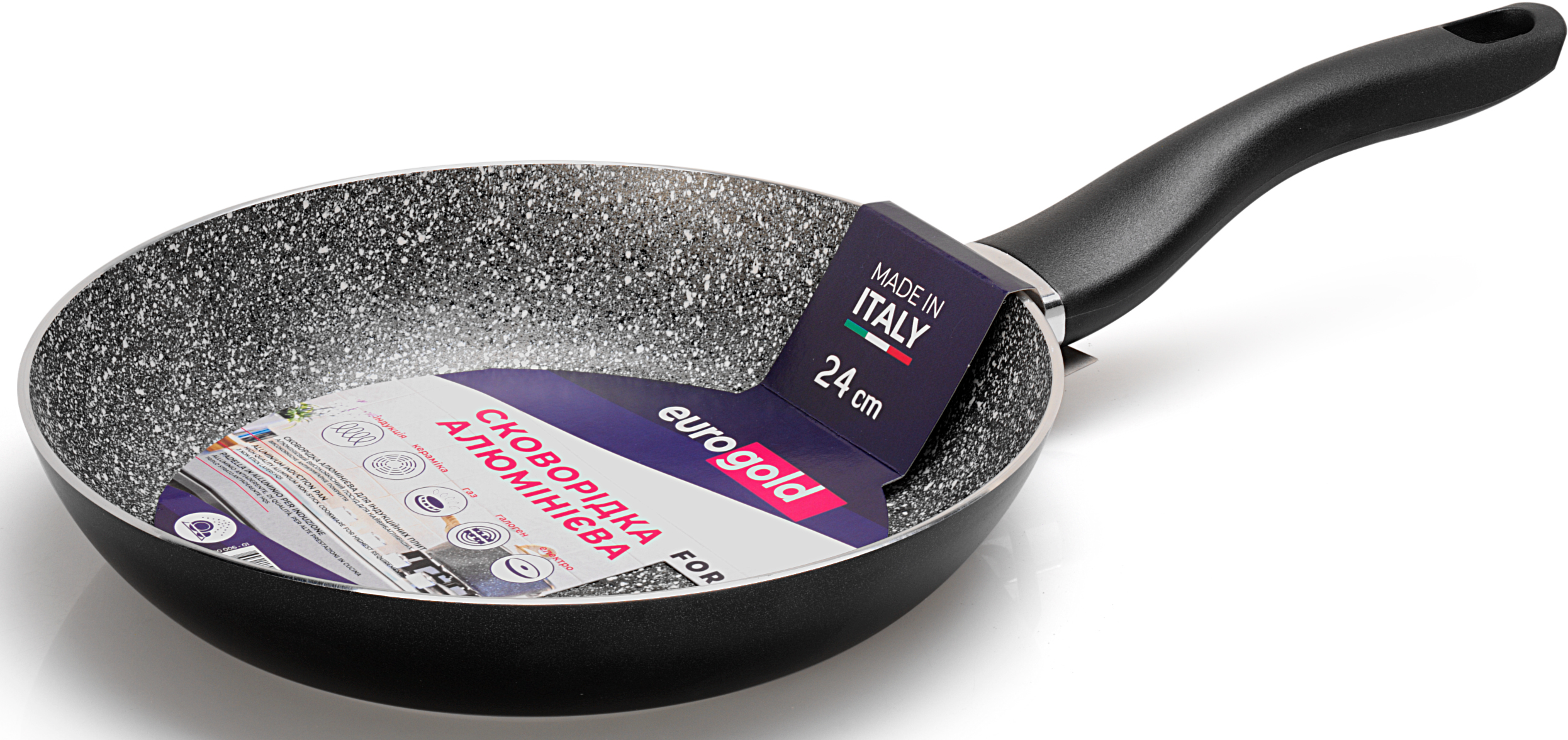Forex EuroGold Aluminum Frying Pan, 24 cm