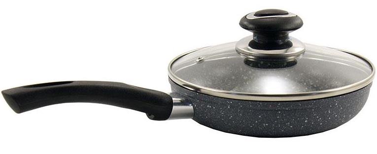 Zauberg FPG-205 Granite-Coated Frying Pan with Lid, 20 cm