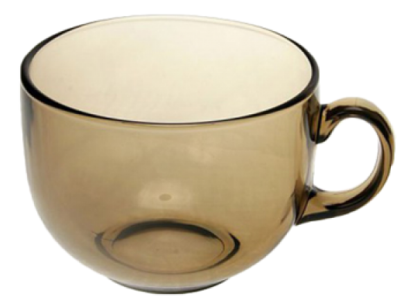 Herbata Smoke Glass Mug, 500 mL