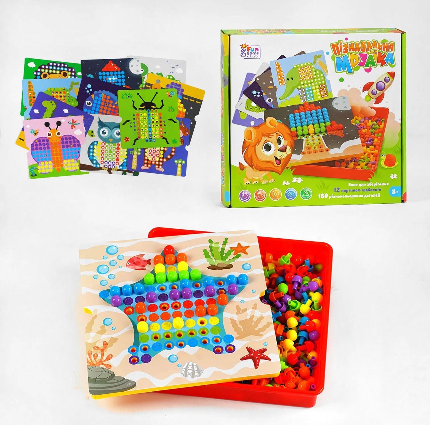 4Fun Game Club 24749 Educational Mosaic Set