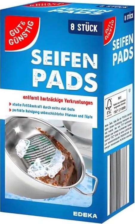 Gut & Günstig Heavy-Duty Impregnated Sponges, 8 pcs