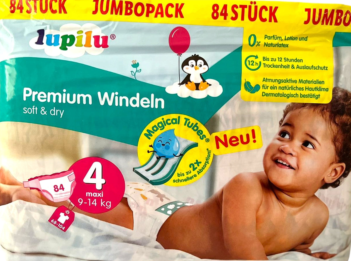 Lupilu Jumbo Pack Soft & Dry Size 4 Baby Diapers, 9-14 kg, 84 pcs - Image 2