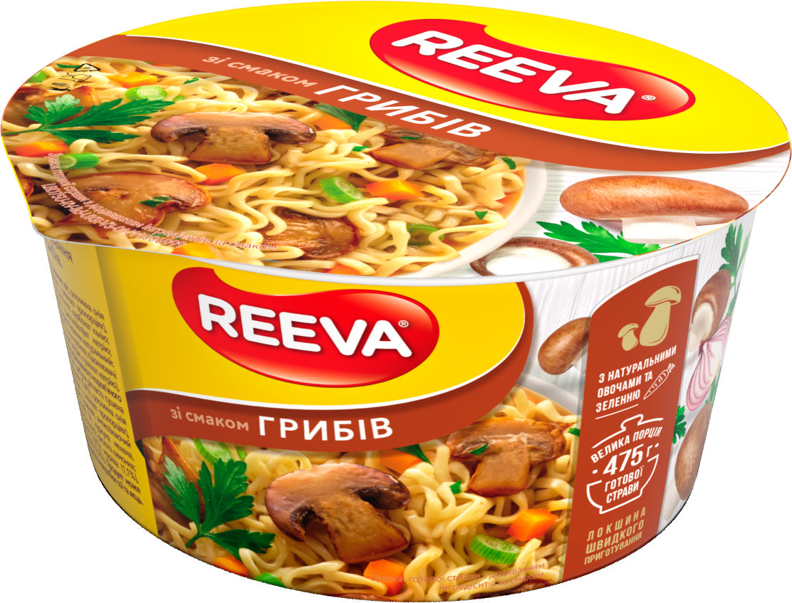 Reeva Mushroom-Flavored Instant Noodles, 75 g