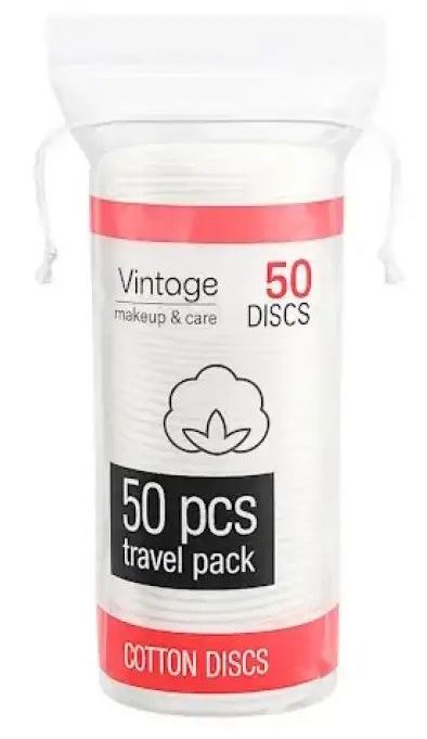 Vintage Cotton Pads, 50 pcs