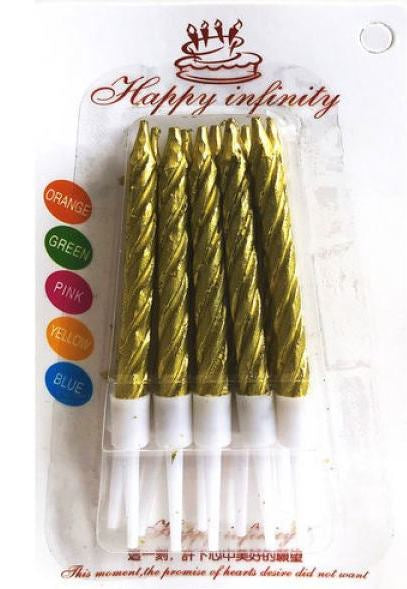 Happy Infinity Assorted Cake Candles, 10 pcs