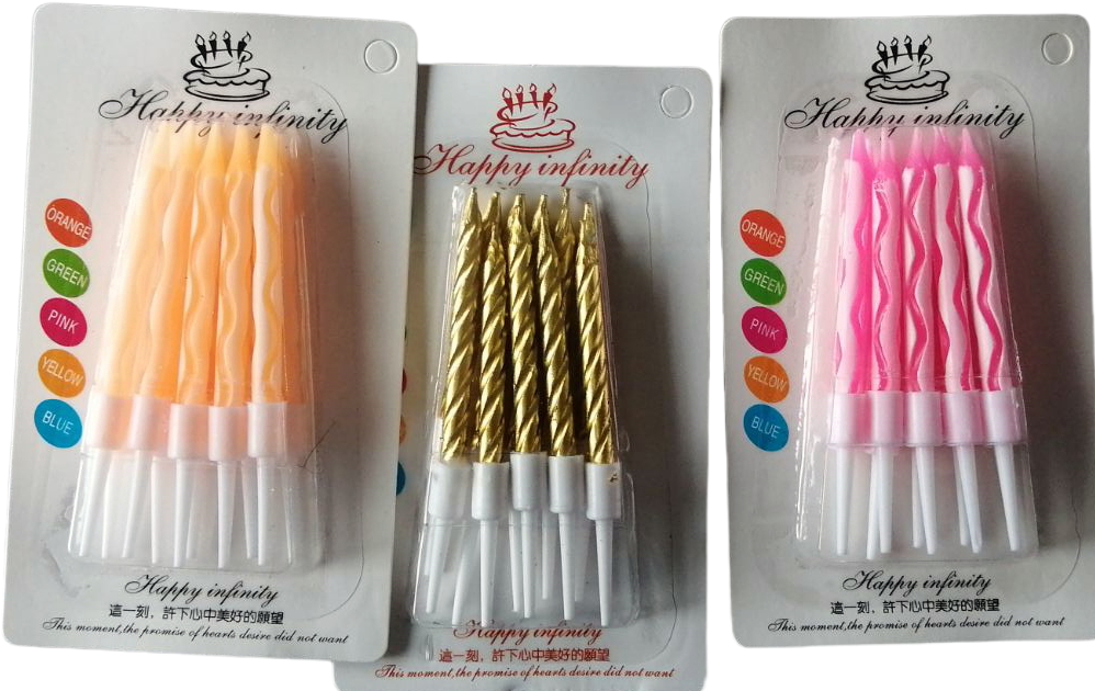 Happy Infinity Assorted Cake Candles, 10 pcs - Image 2