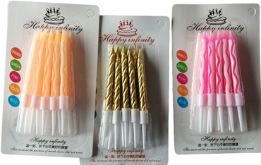 Happy Infinity Assorted Cake Candles, 10 pcs - Image 2